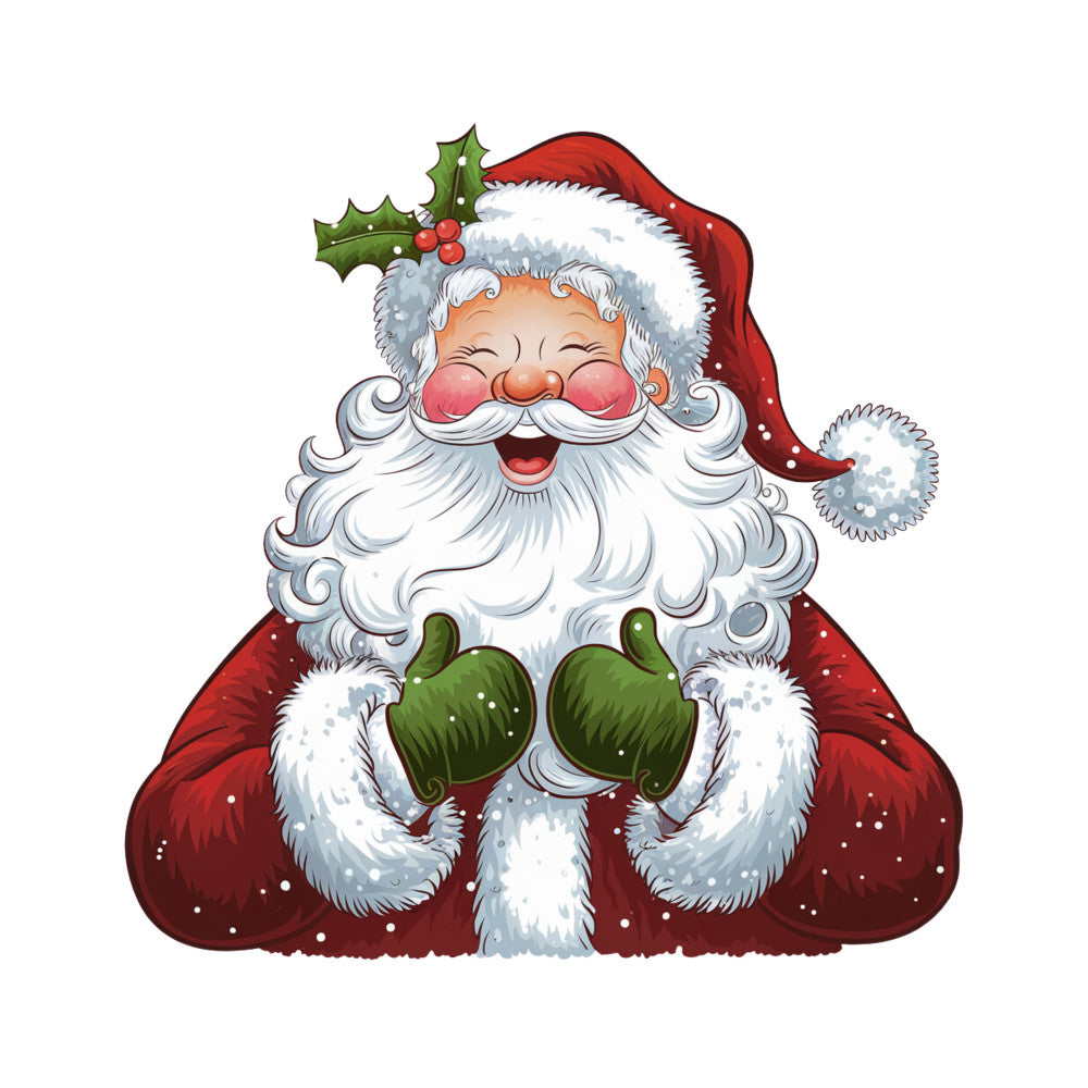 Adorable Santas Fabric Panel 2