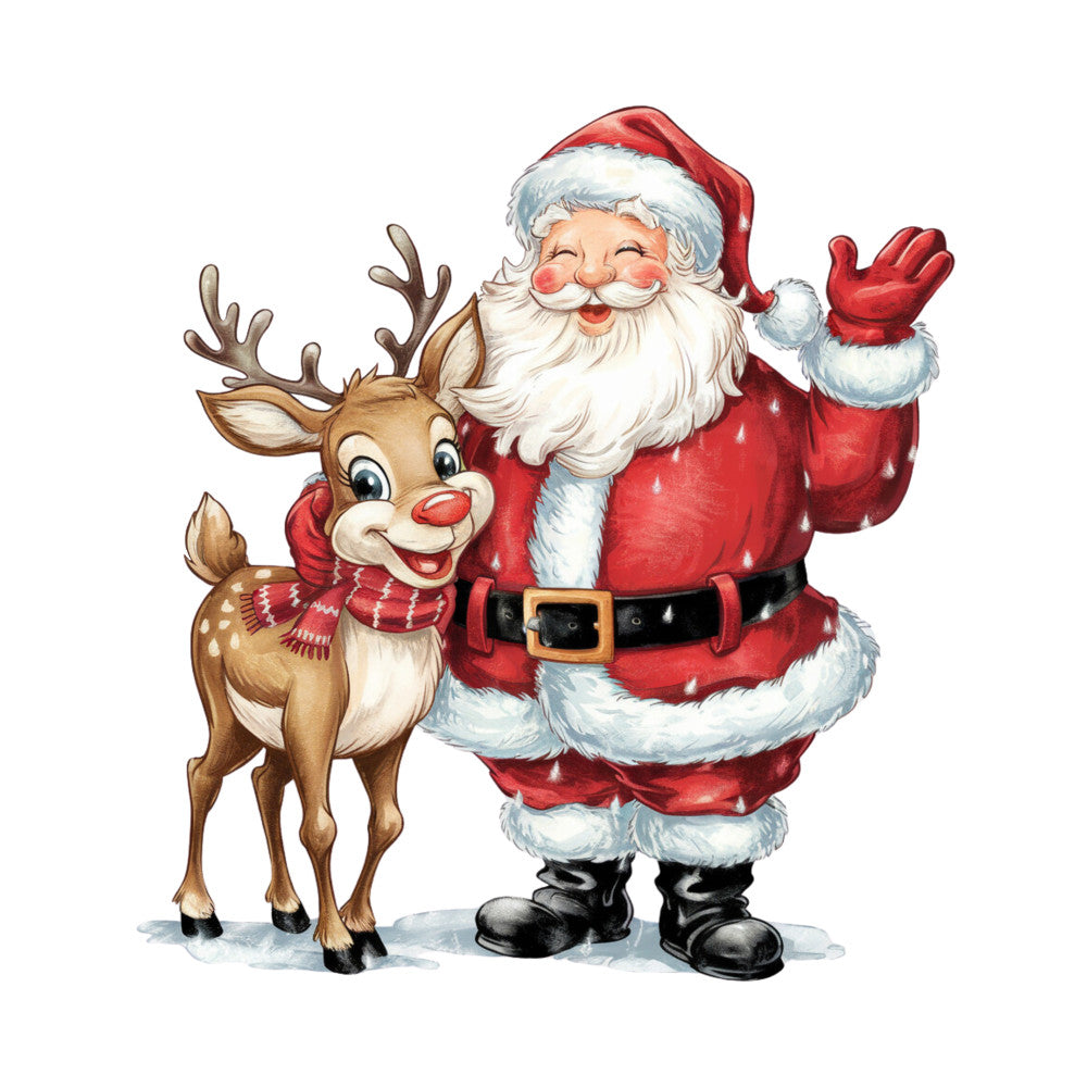 Adorable Santas Fabric Panel 5