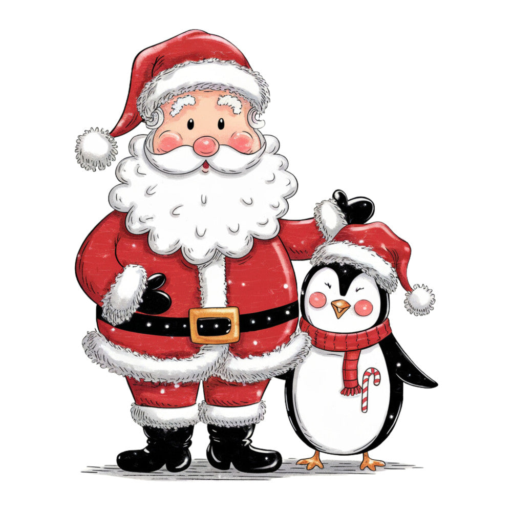 Adorable Santas Fabric Panel 6