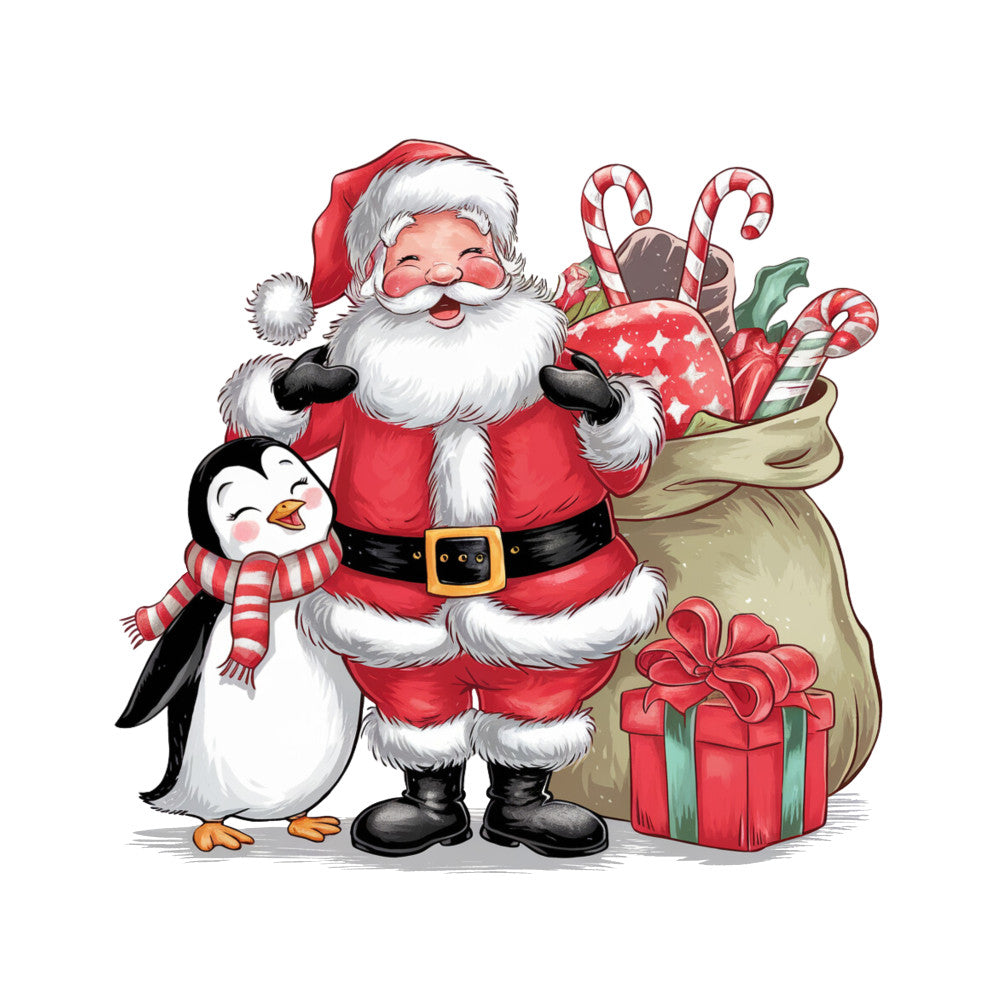 Adorable Santas Fabric Panel 9