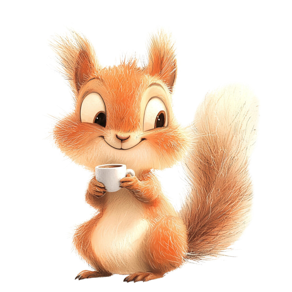Adorable Squirrels Fabric Panel 2