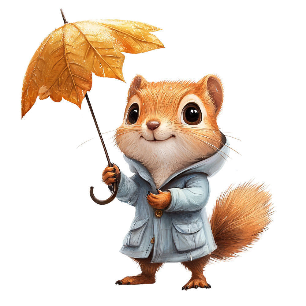 Adorable Squirrels Fabric Panel 20