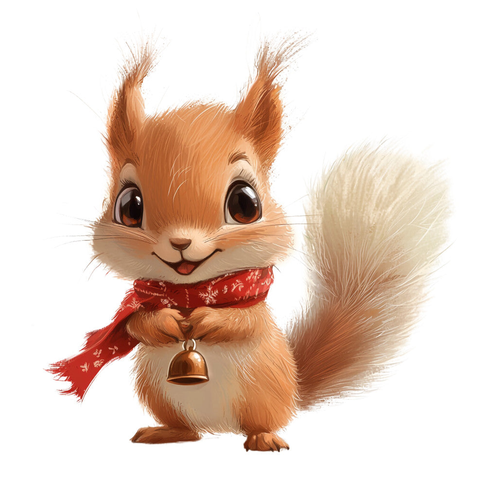 Adorable Squirrels Fabric Panel 22