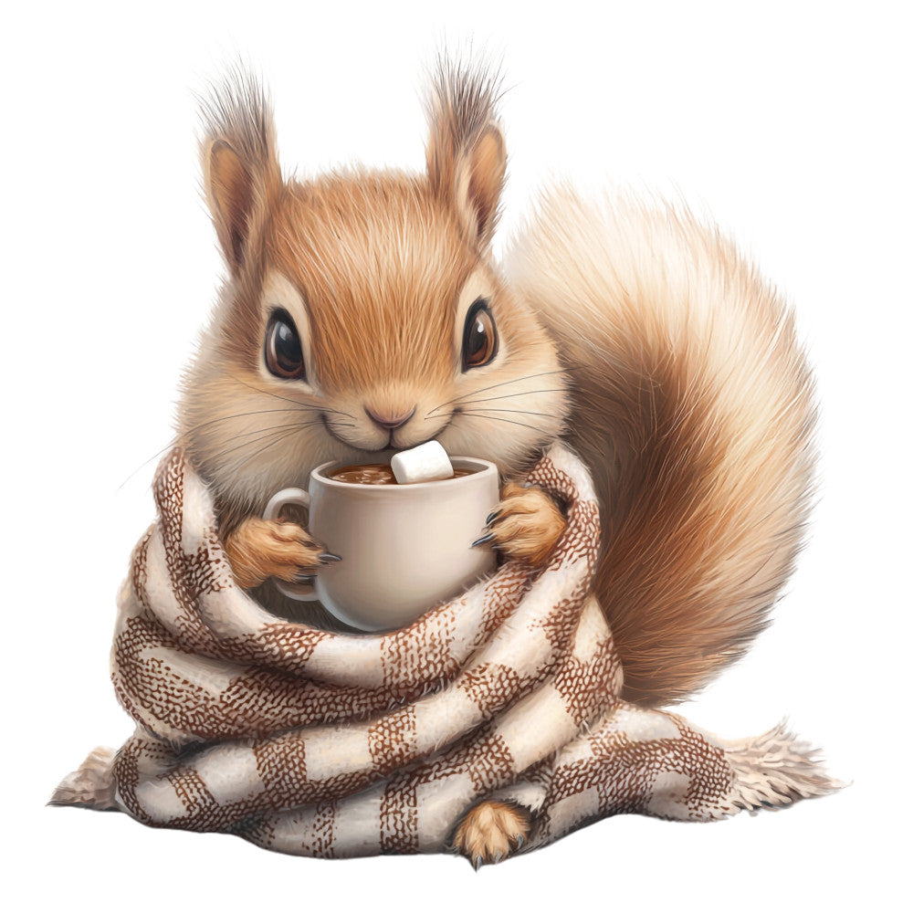 Adorable Squirrels Fabric Panel 27