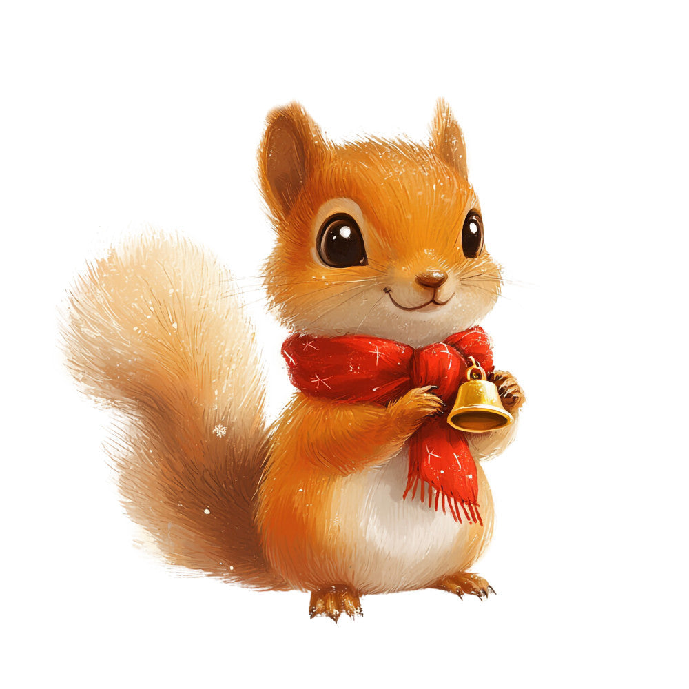 Adorable Squirrels Fabric Panel 31