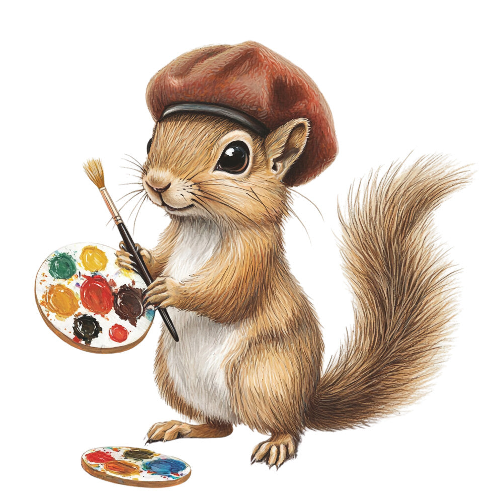 Adorable Squirrels Fabric Panel 35