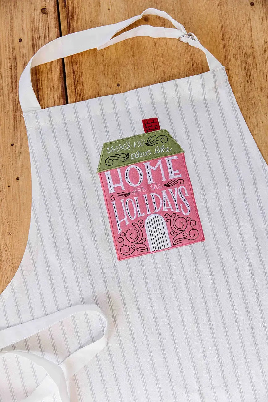 Adult Apron, Pinstripe, Adjustable Neck - Linda's Electric Quilters