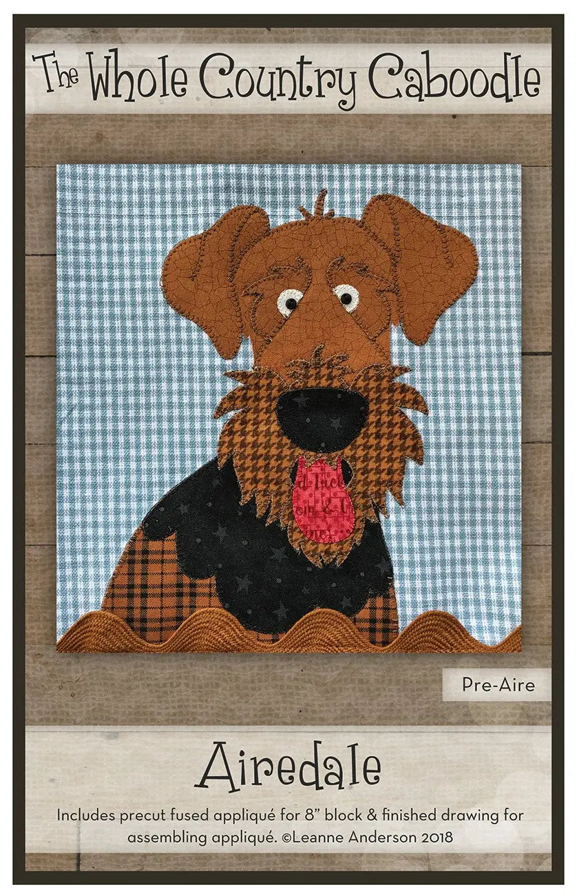 Airedale Precut Fused Applique Pack Checker Distributor