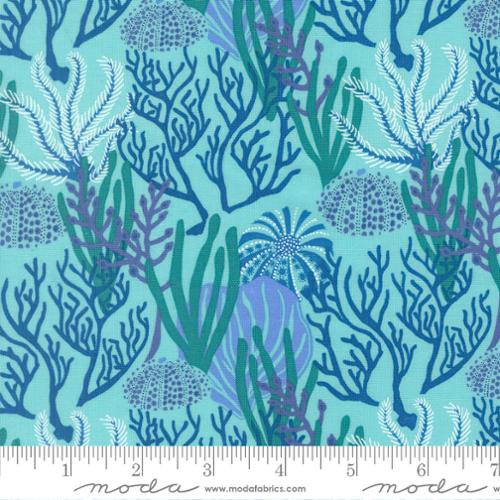 Algae Reef Coral Reef Cotton 44"/45" Fabric Per Yard