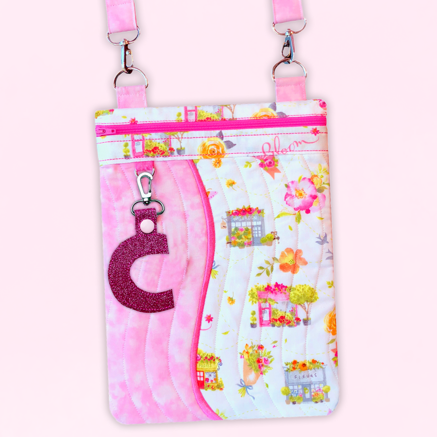 Alphabet Charms + Keychains In the Hoop Machine Embroidery Design Pickle Pie Designs