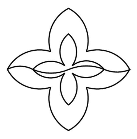 Alternating Digital E2E Wildflower Quilting Pantograph Close Up