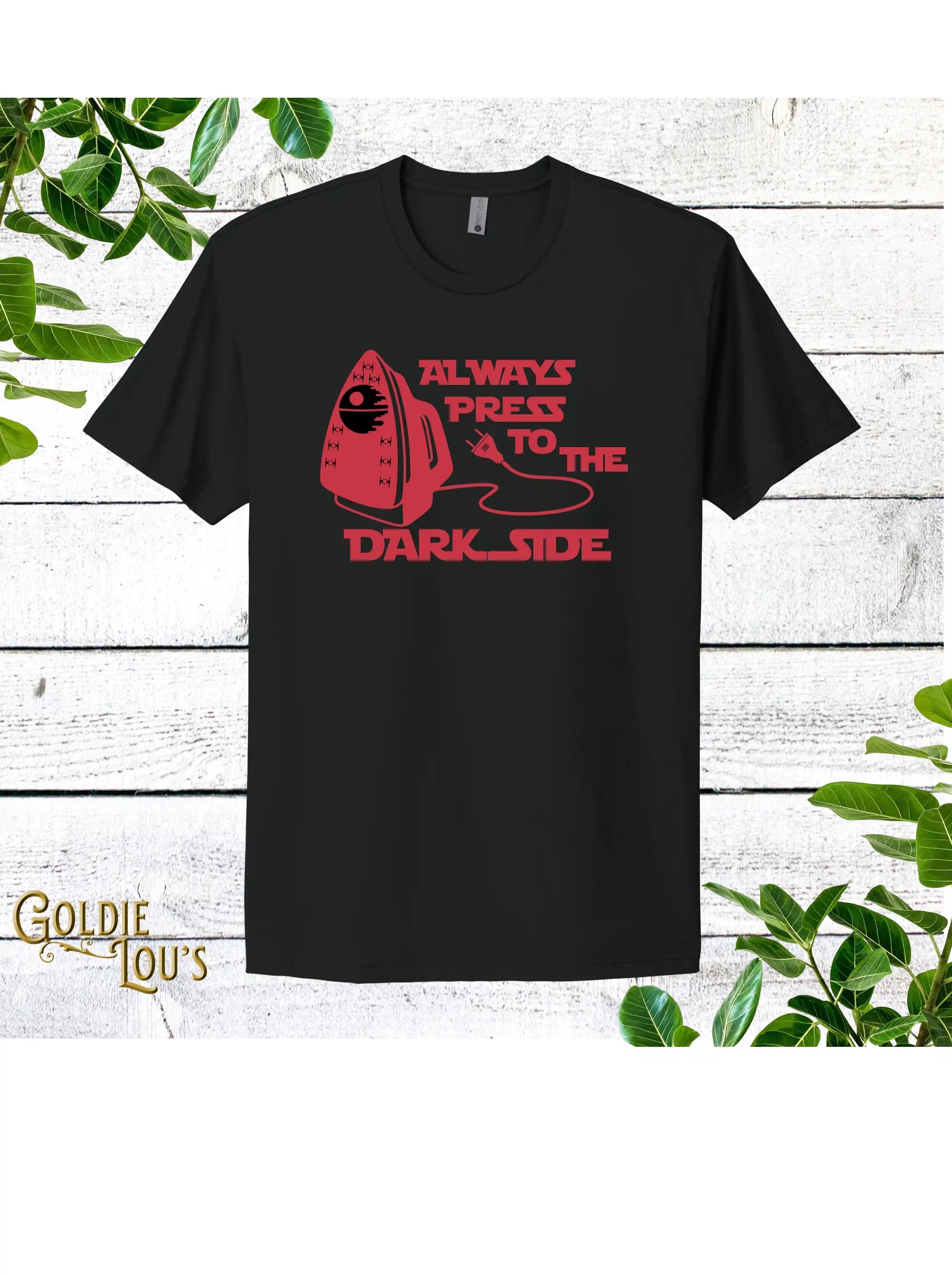 Always Press to the Dark Side Quilting T-shirt