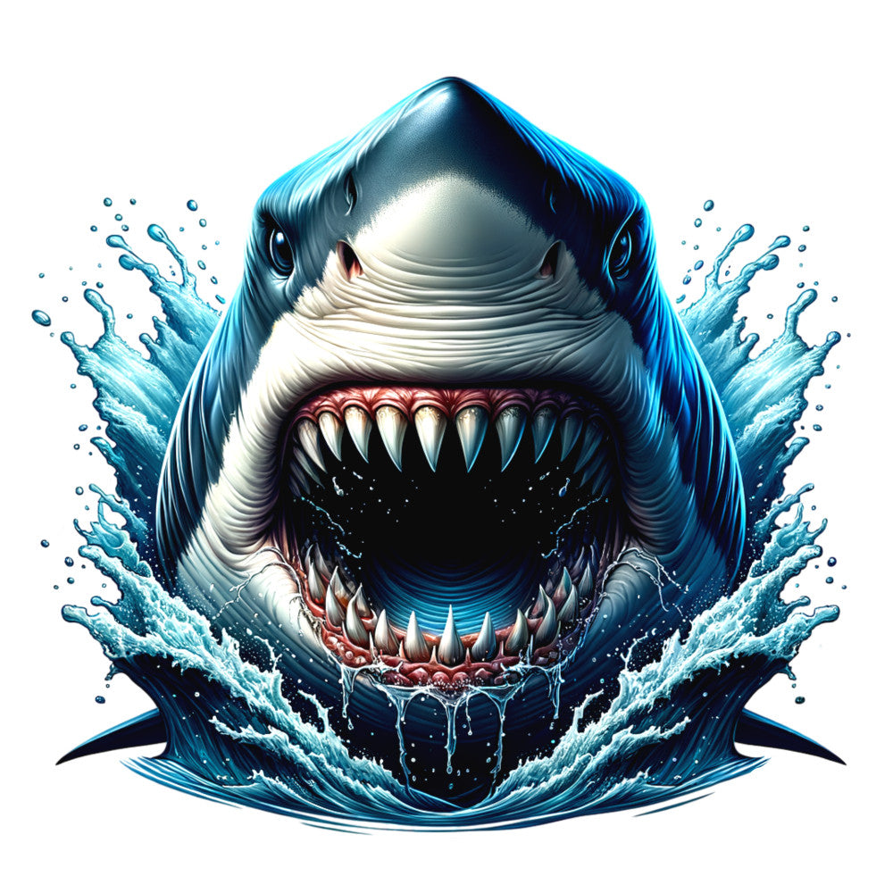 Angry Shark Fabric Panel 2