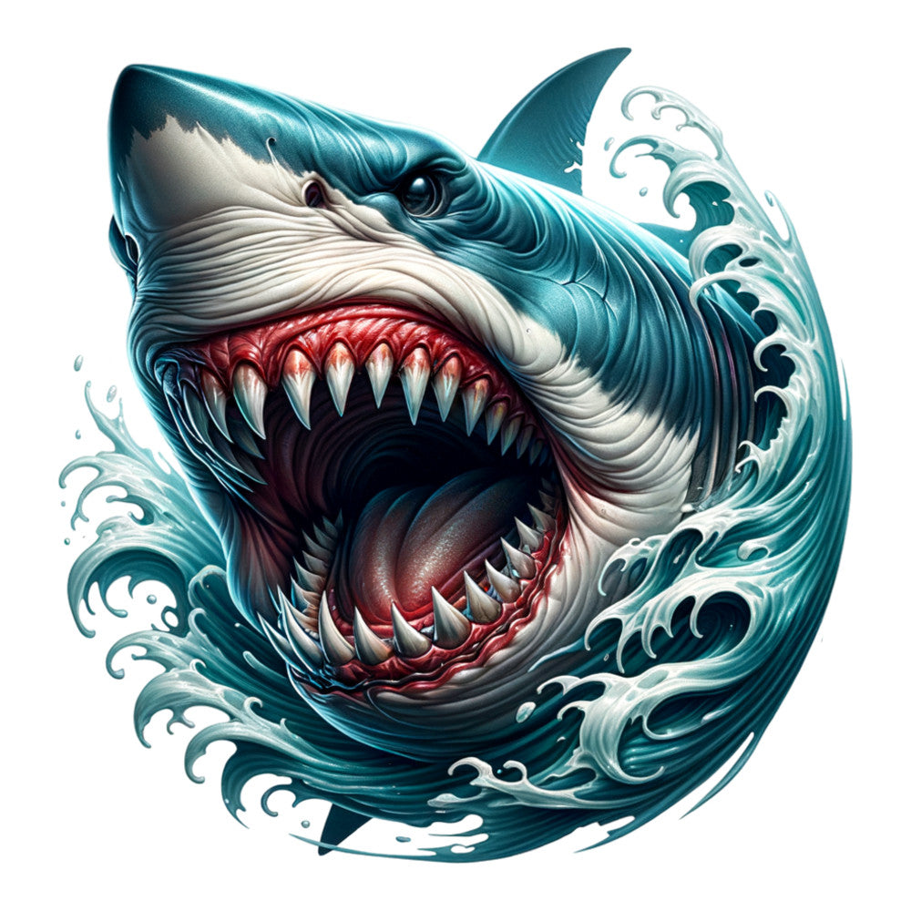 Angry Shark Fabric Panel 3