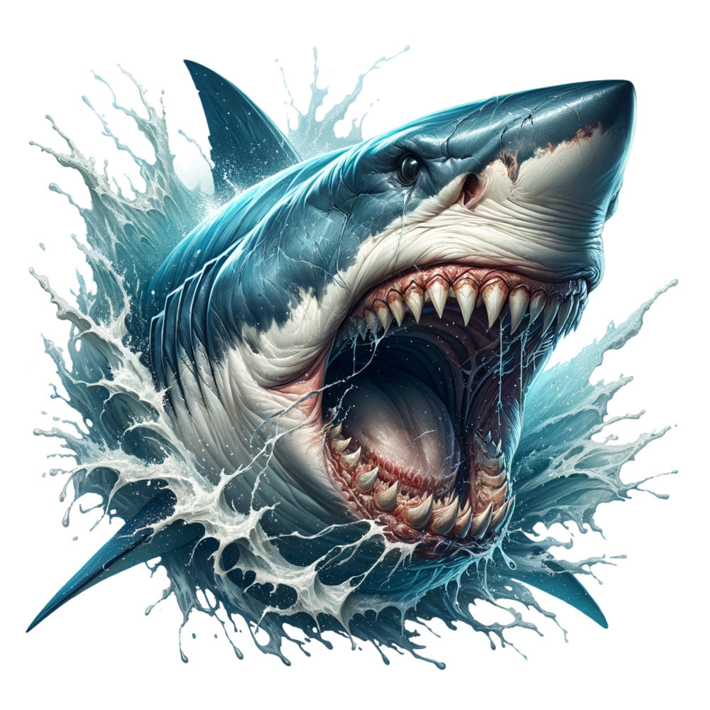 Angry Shark Fabric Panel 7