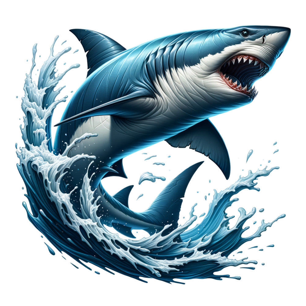 Angry Shark Fabric Panel 8