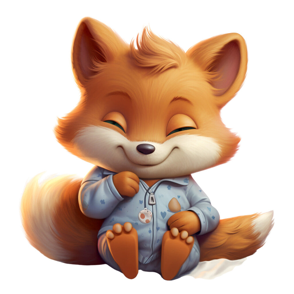 Animals in Pajamas Fabric Panel 25