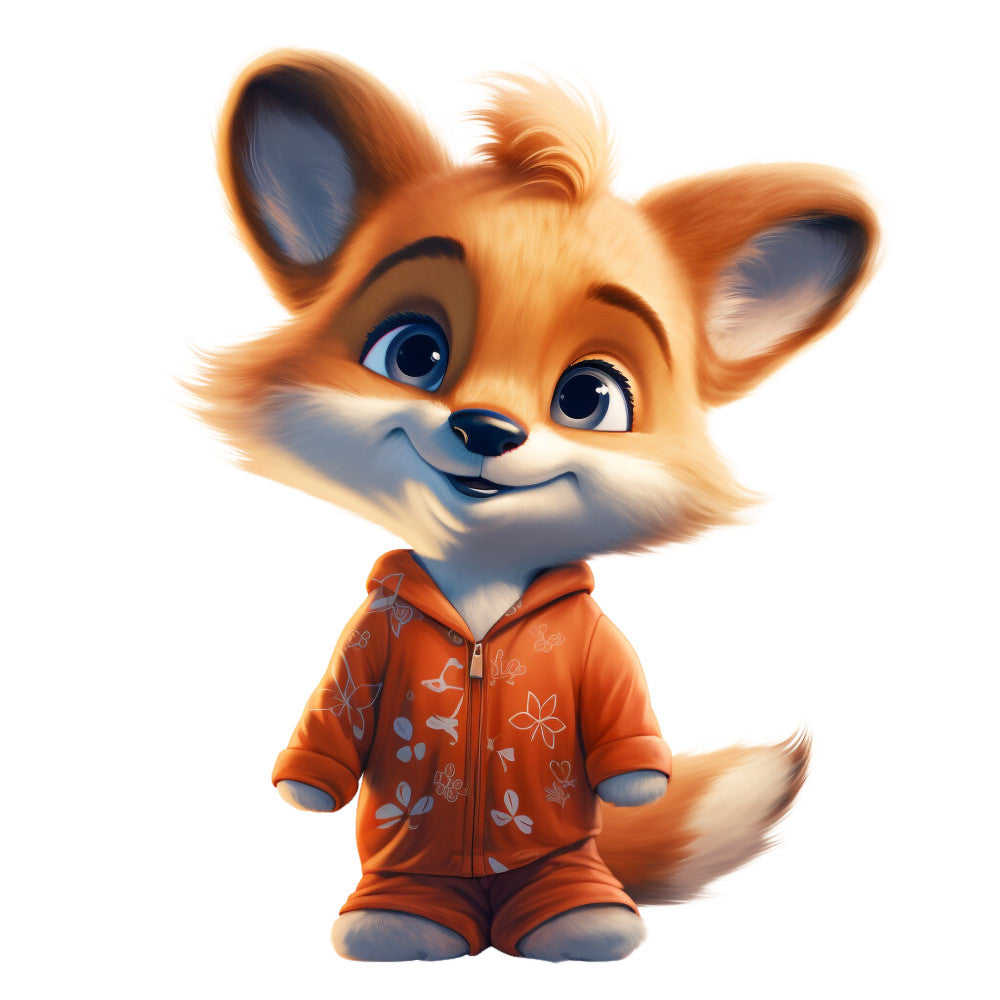 Animals in Pajamas Fabric Panel 27