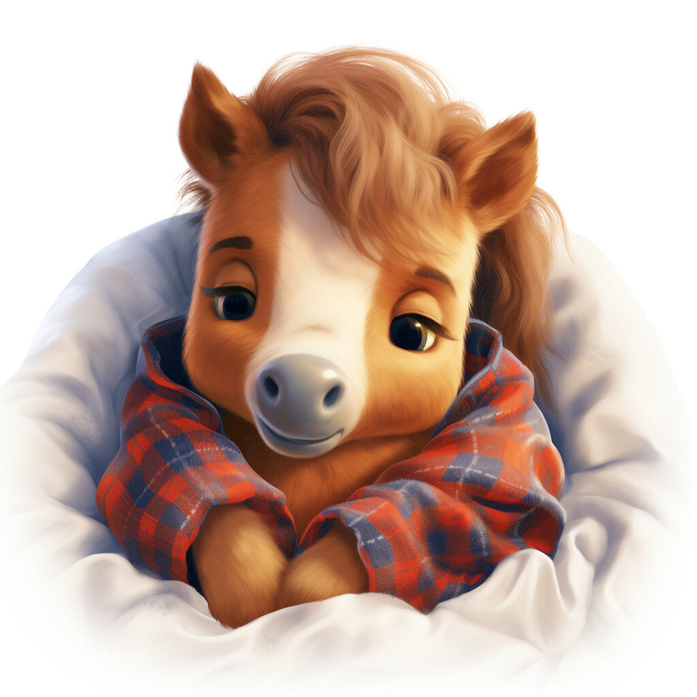 Animals in Pajamas Fabric Panel 40