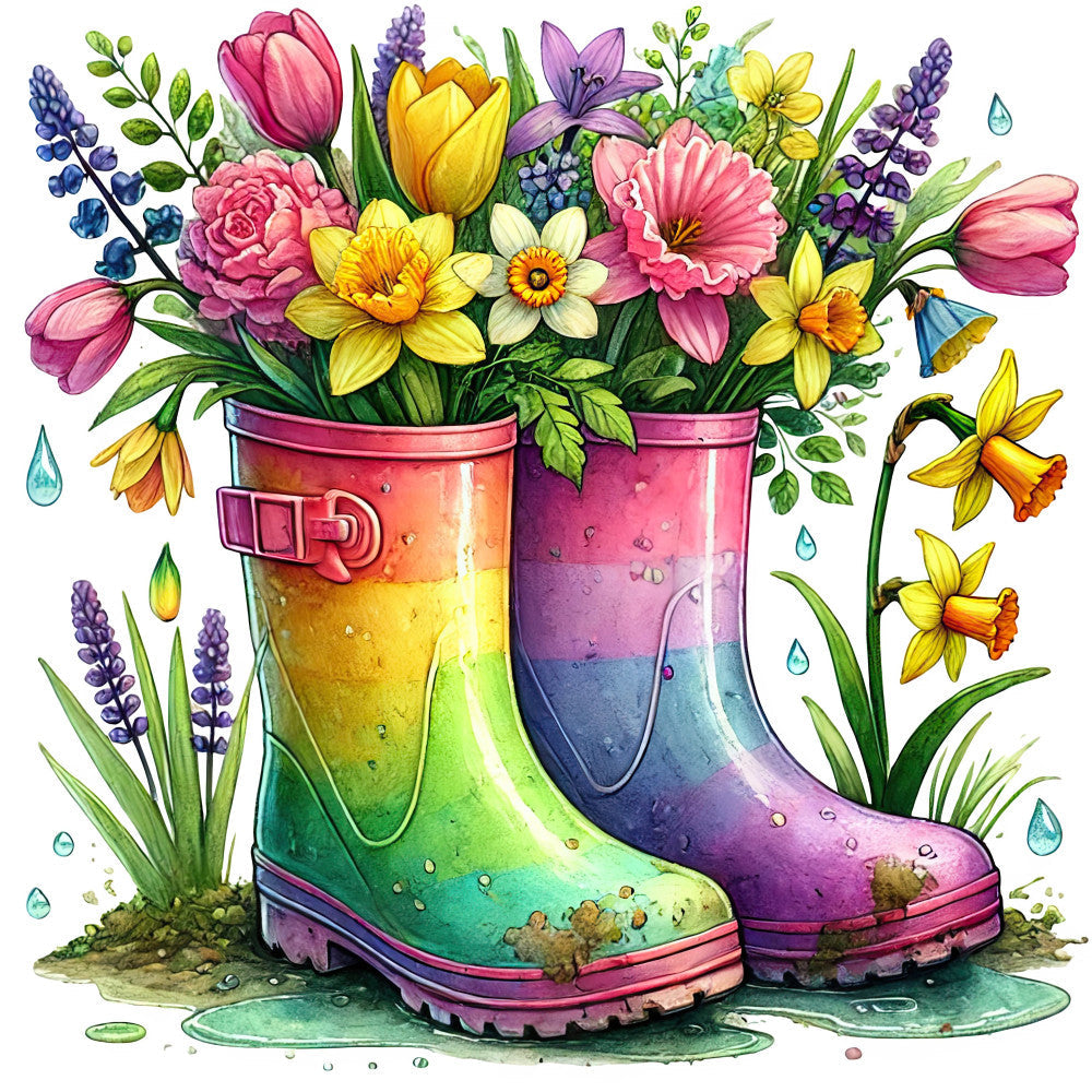 April Showers Fabric Panel 1