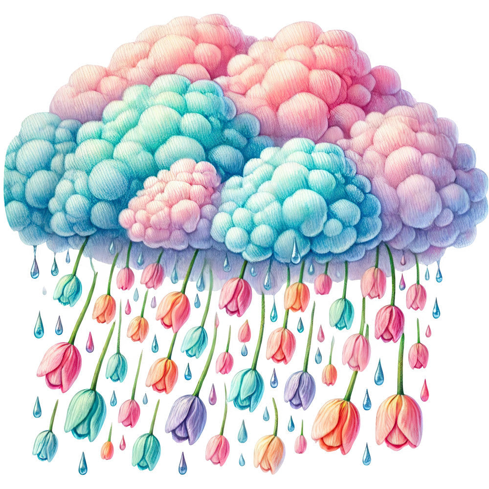 April Showers Fabric Panel 10
