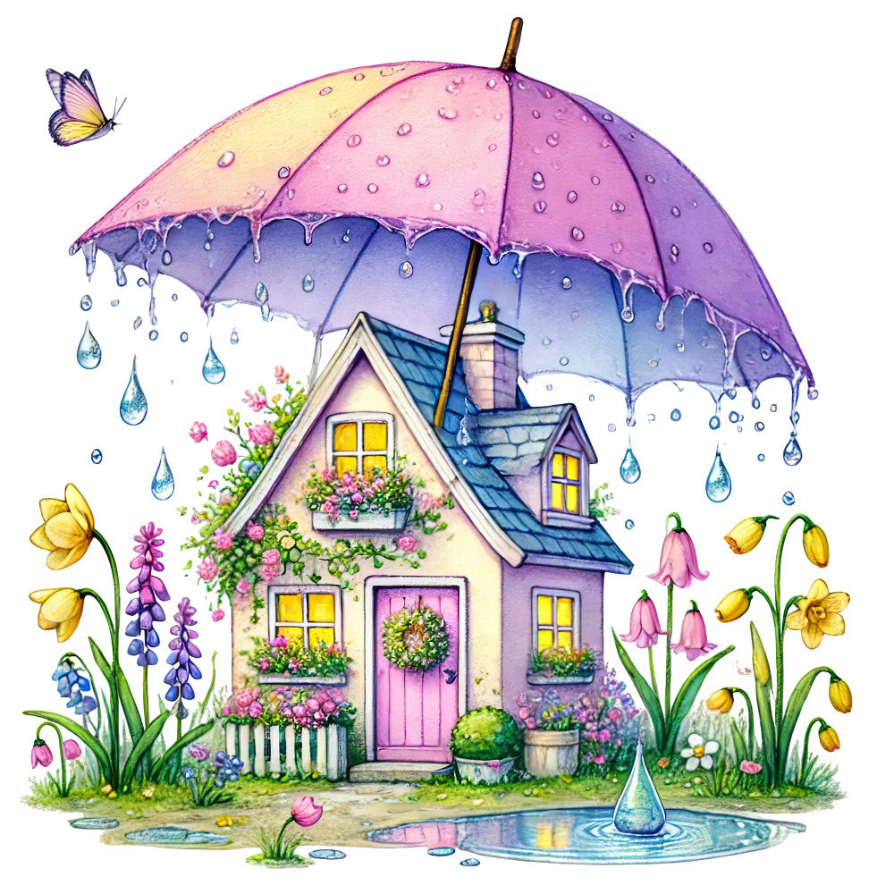 April Showers Fabric Panel 11
