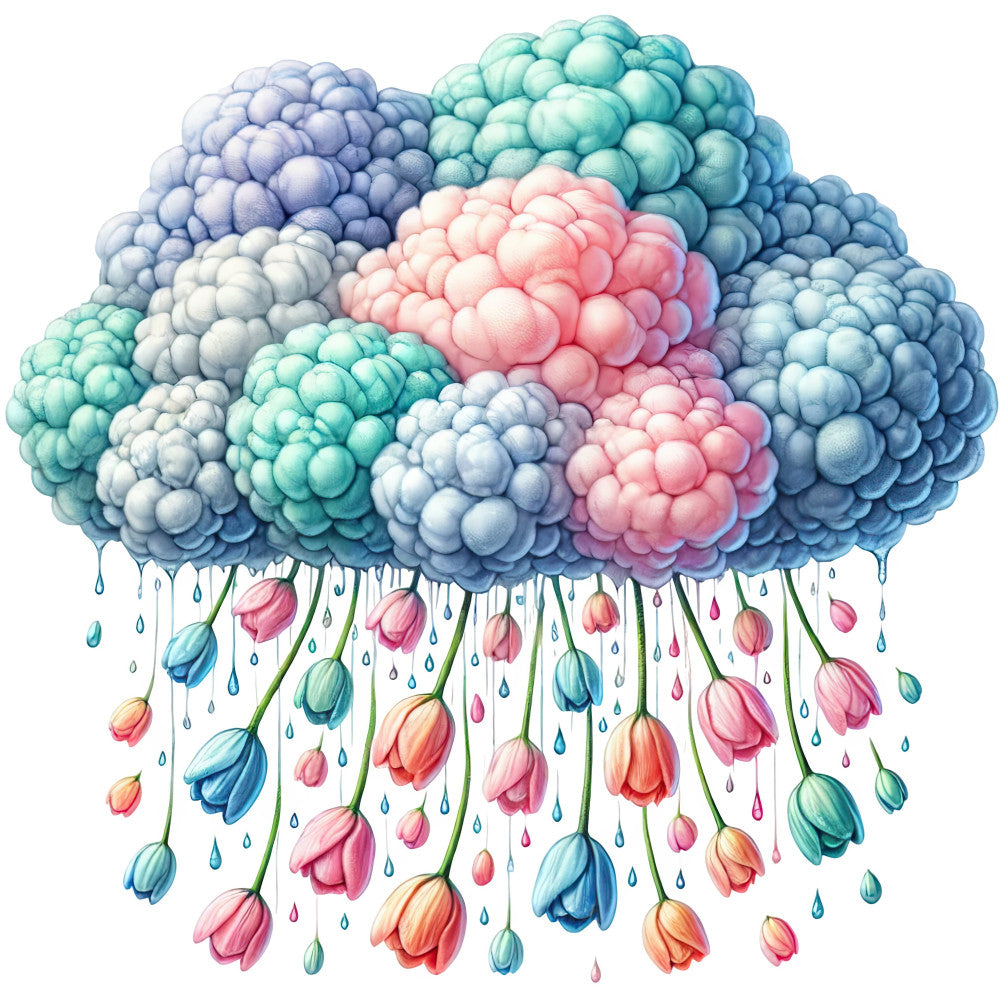 April Showers Fabric Panel 15