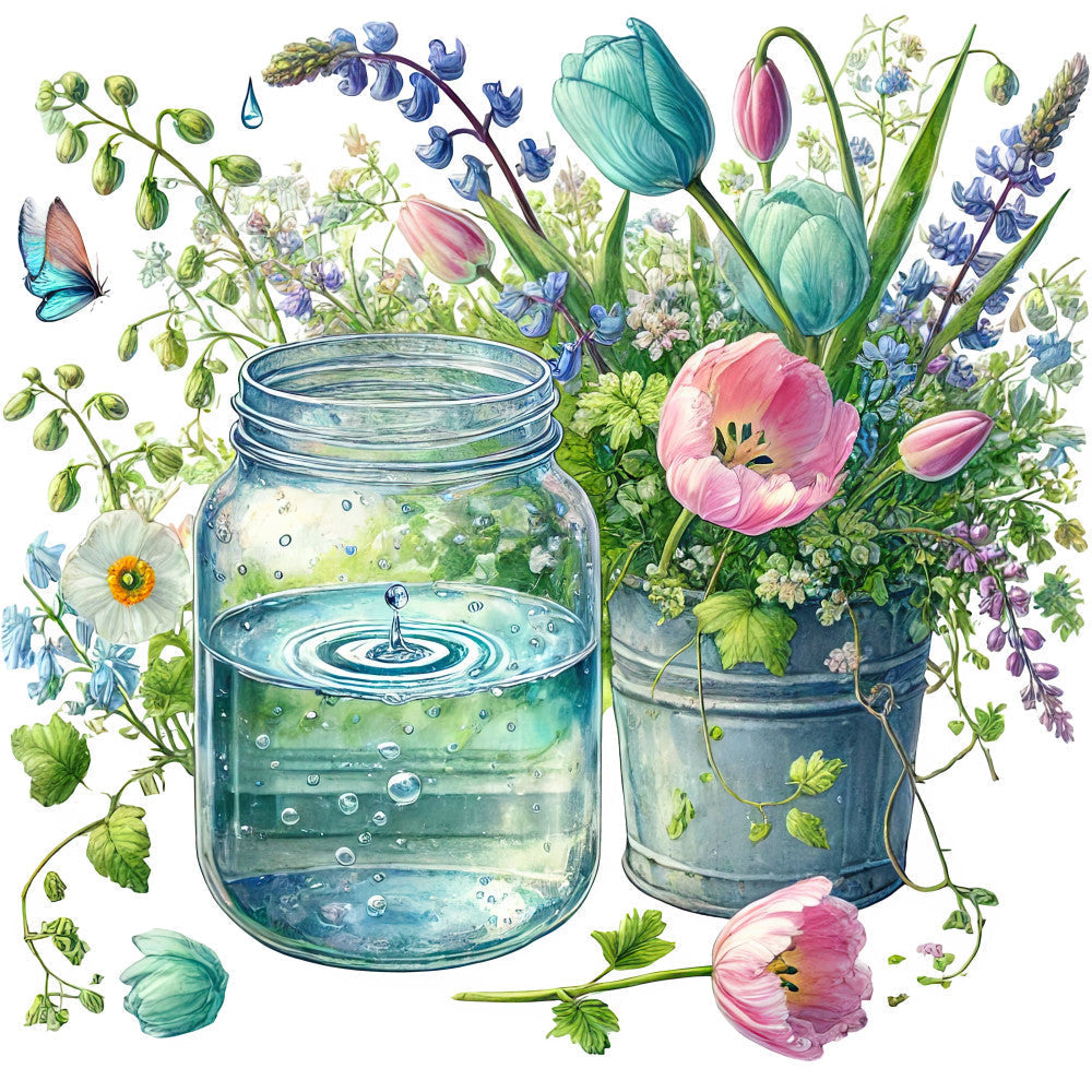 April Showers Fabric Panel 2
