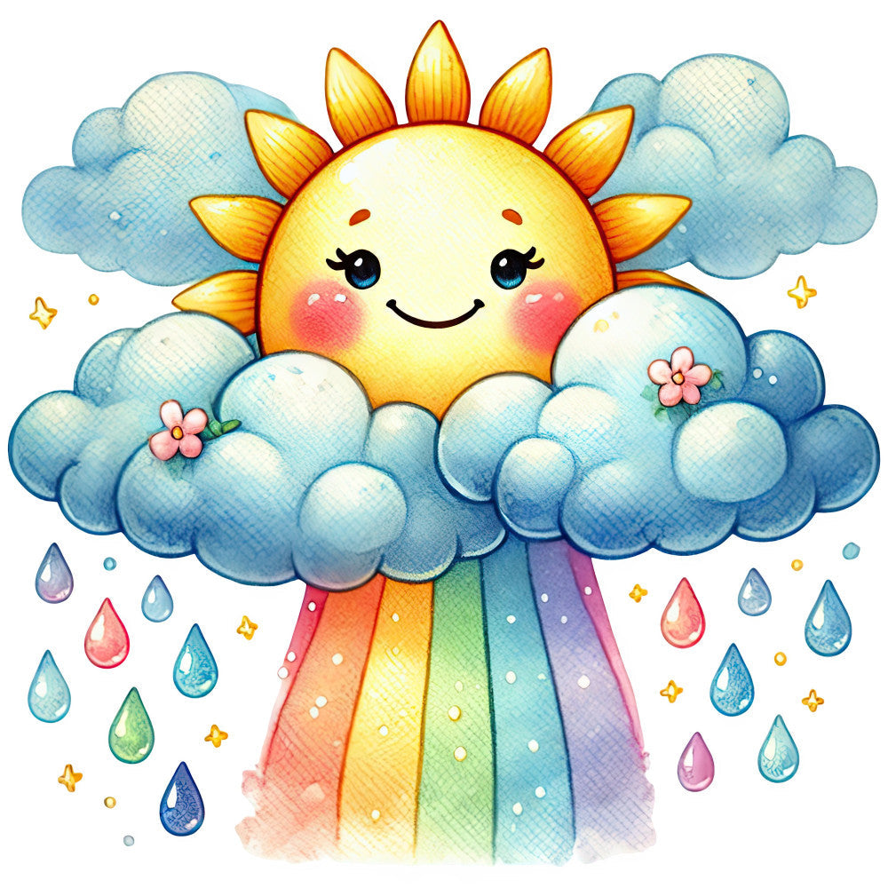 April Showers Fabric Panel 21