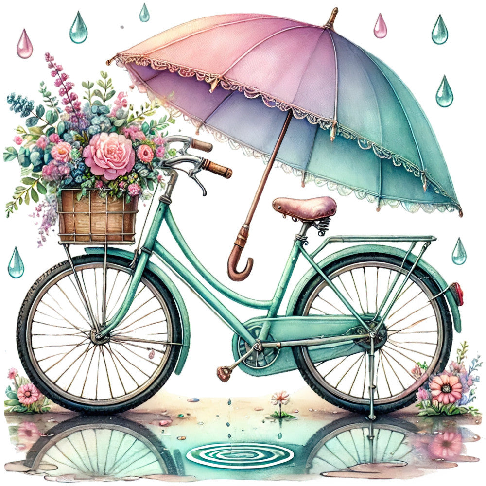 April Showers Fabric Panel 3