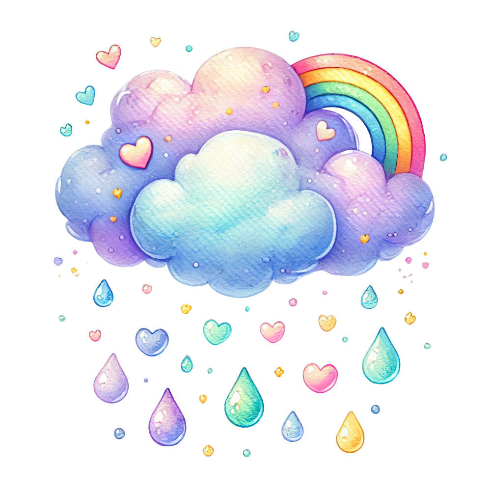 April Showers Fabric Panel 30