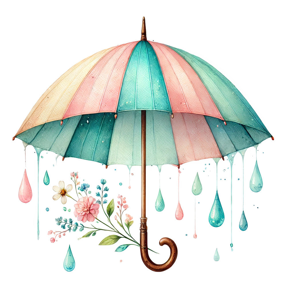April Showers Fabric Panel 34