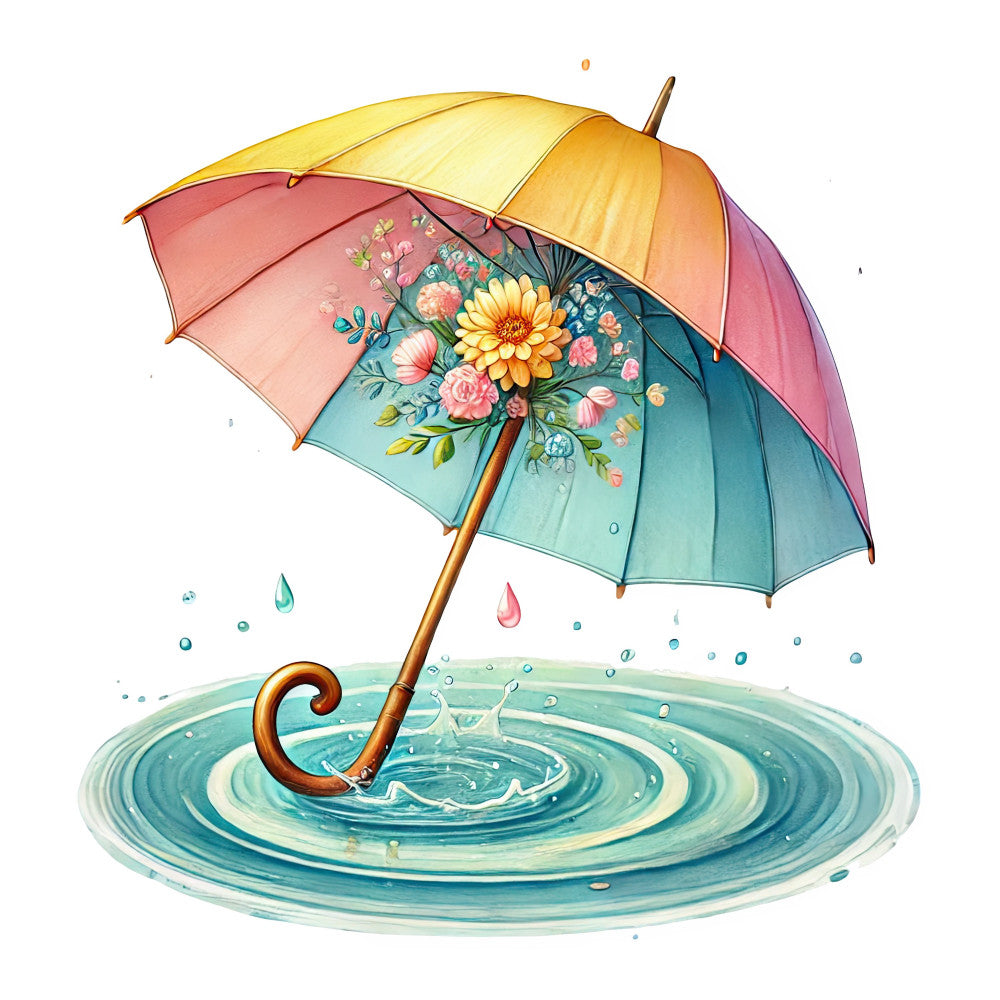 April Showers Fabric Panel 35