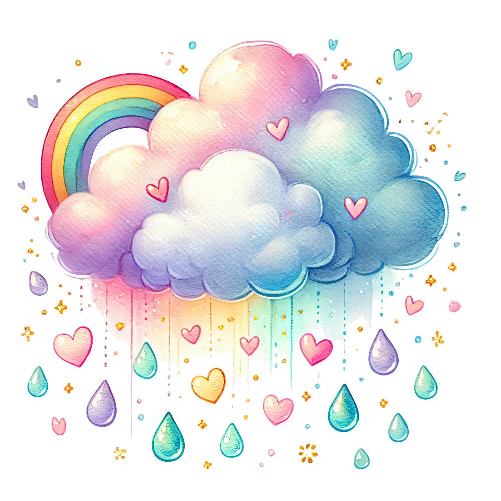 April Showers Fabric Panel 36