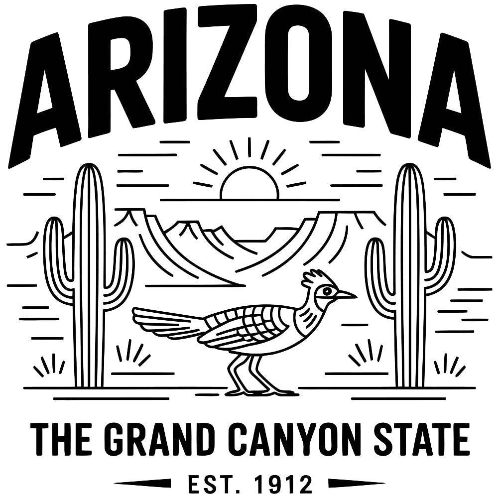 Arizona Black and White Fabric Panel