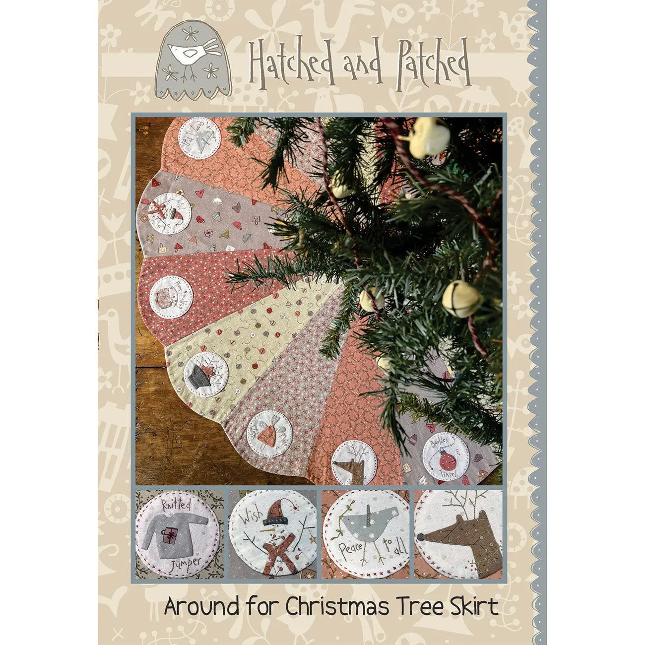 Around For Christmas Tree Skirt - Linda's Electric Quilters