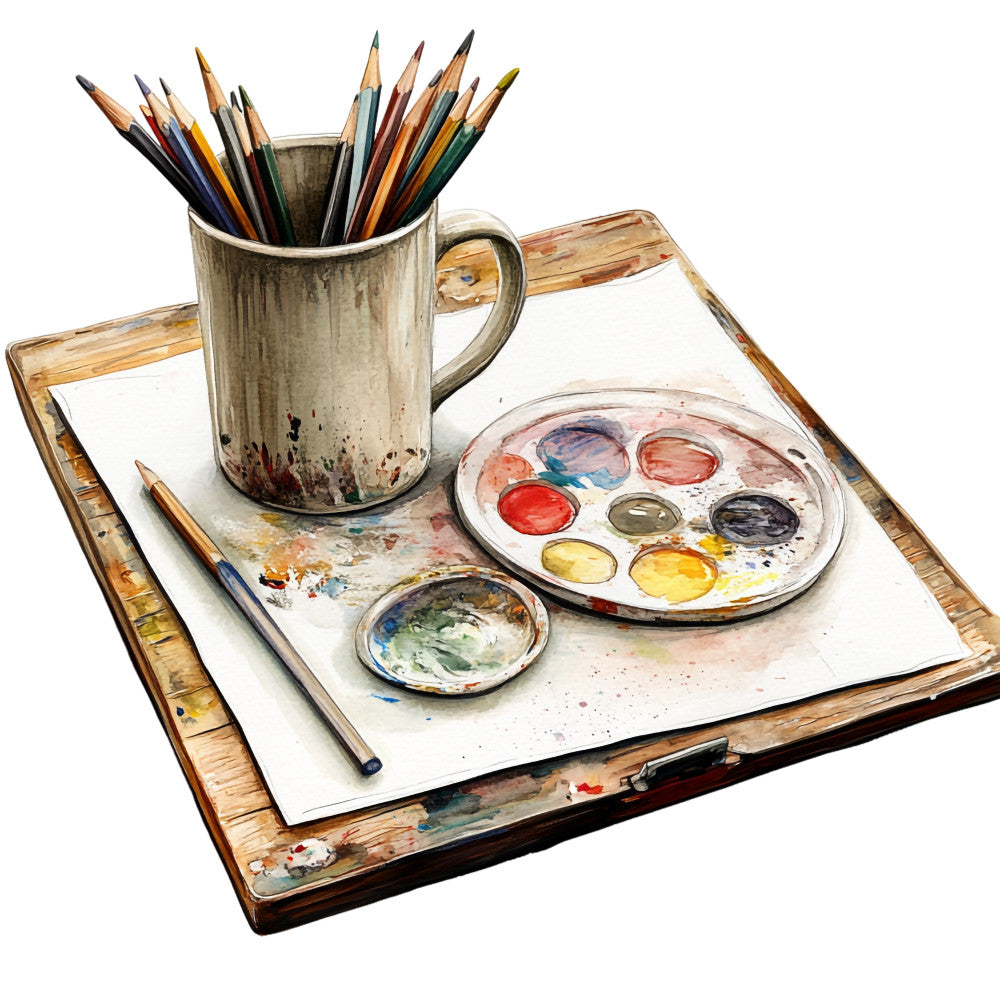 Artist Supplies Fabric Panel 7