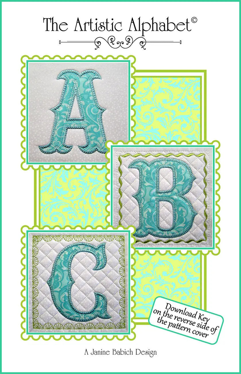 Artistic Alphabet - Linda's Electric Quilters