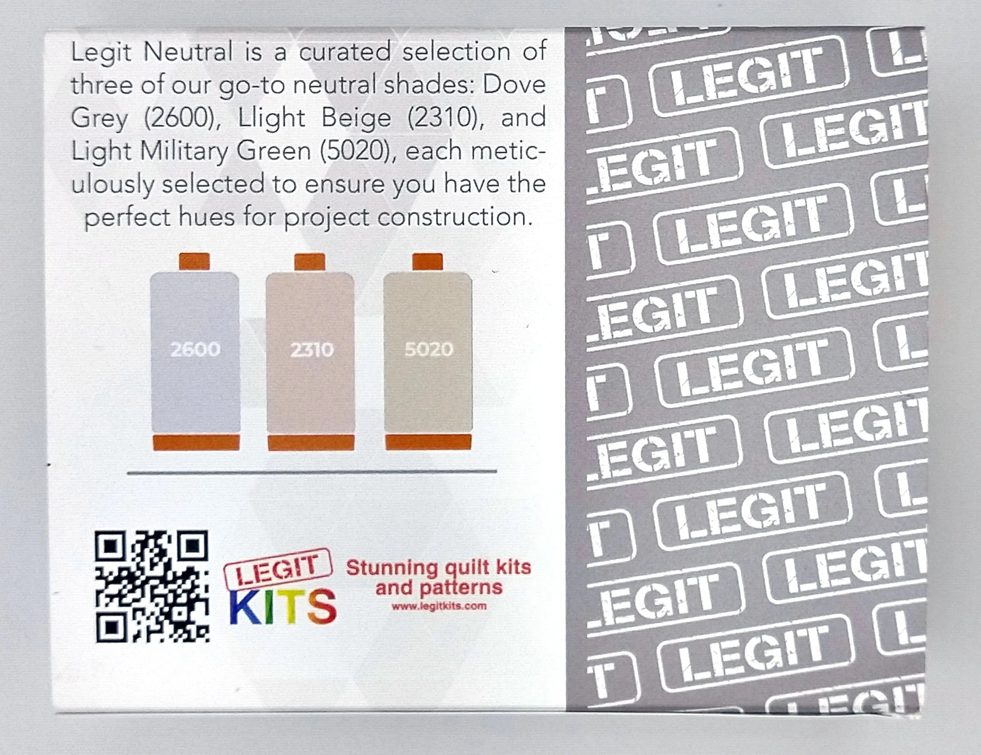 Aurifil Thread Collection - Neutral Legit Kits