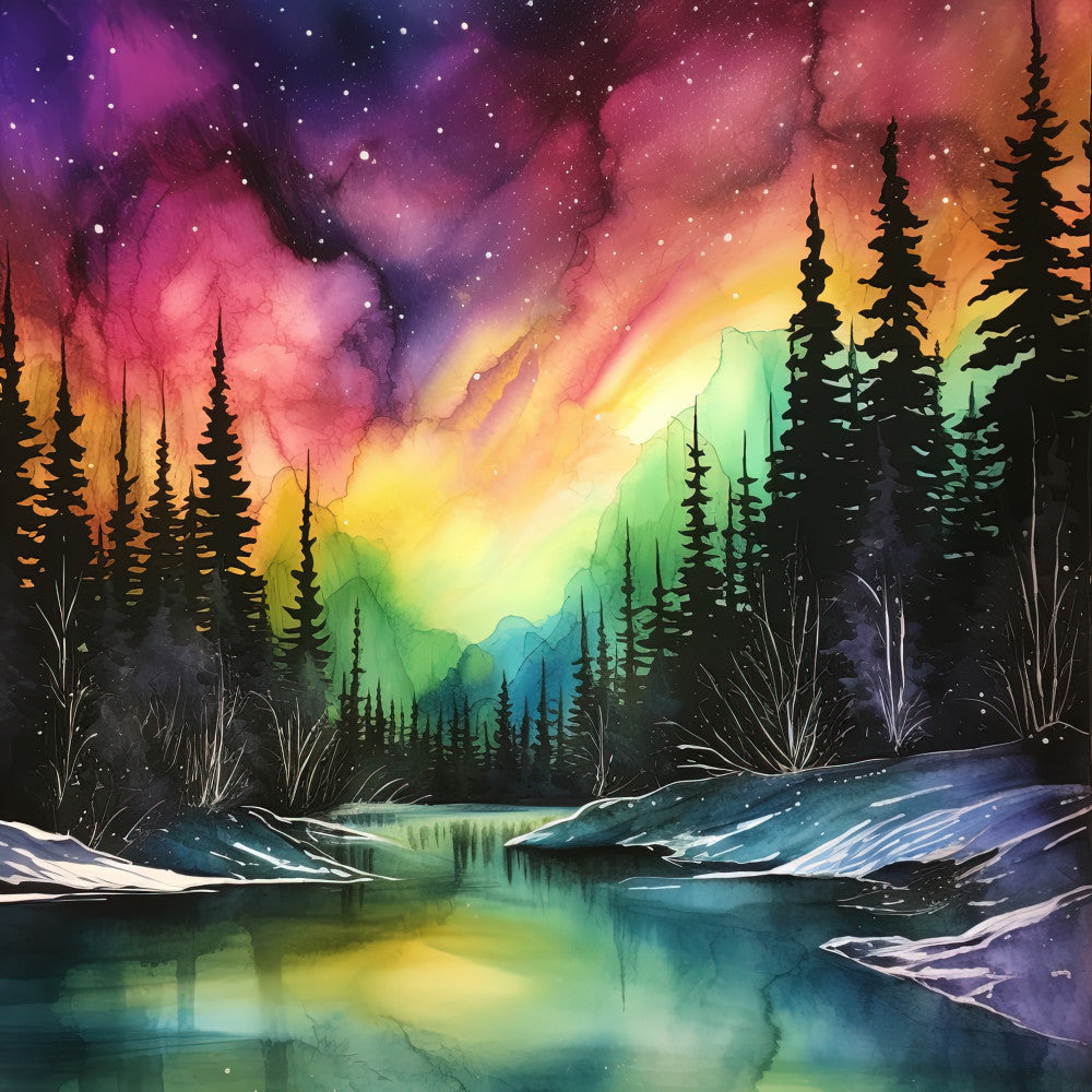 Aurora Inkscapes Fabric Panel 10