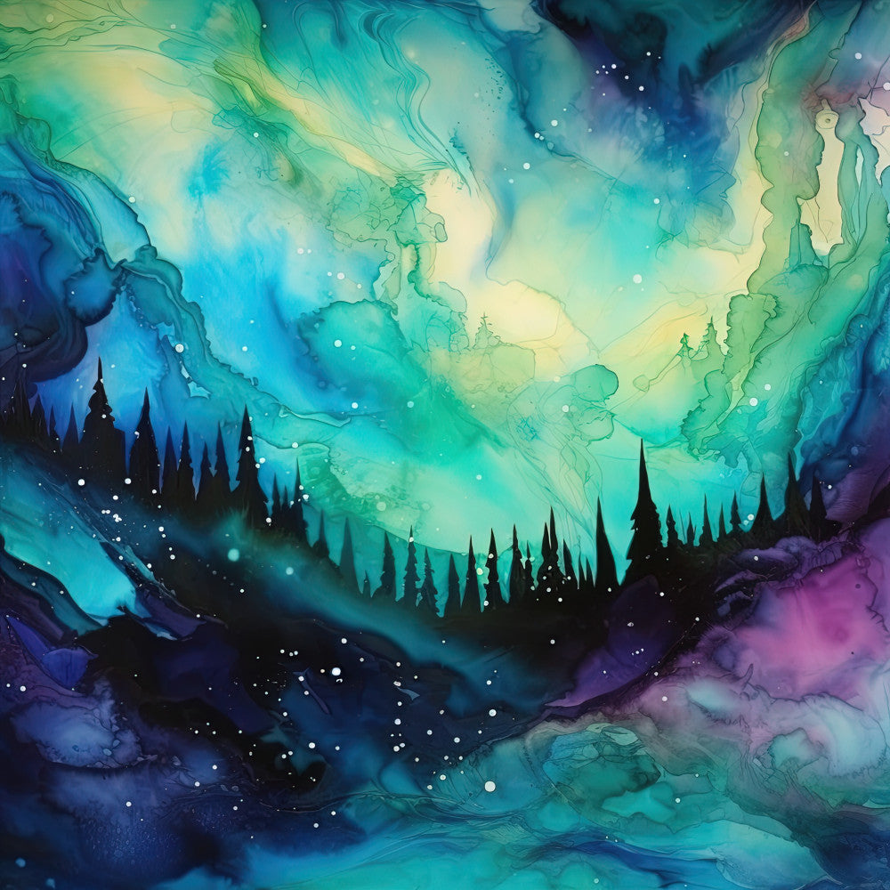 Aurora Inkscapes Fabric Panel 5