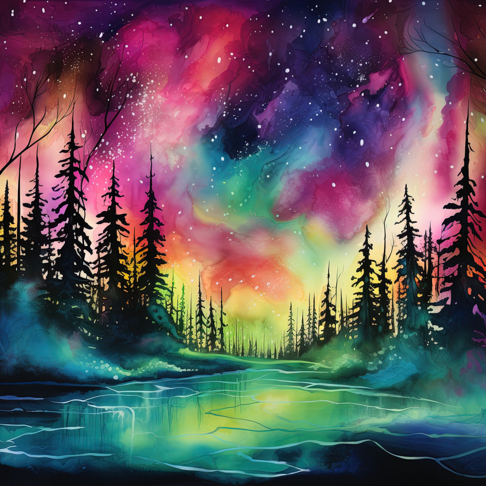 Aurora Inkscapes Fabric Panel 6