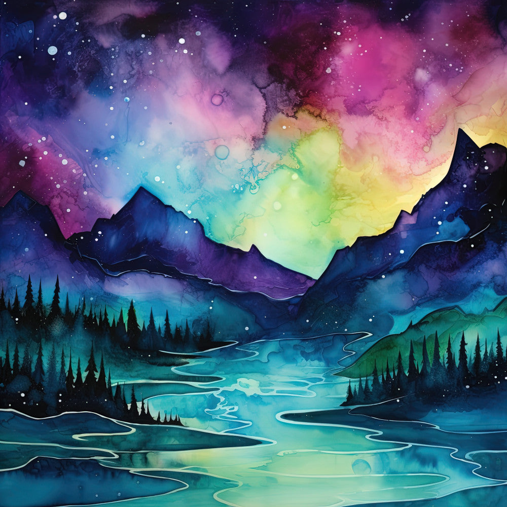 Aurora Inkscapes Fabric Panel 7