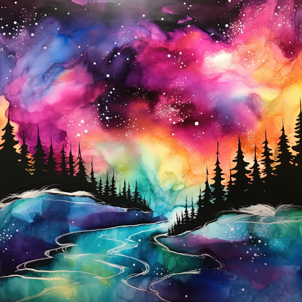 Aurora Inkscapes Fabric Panel 8