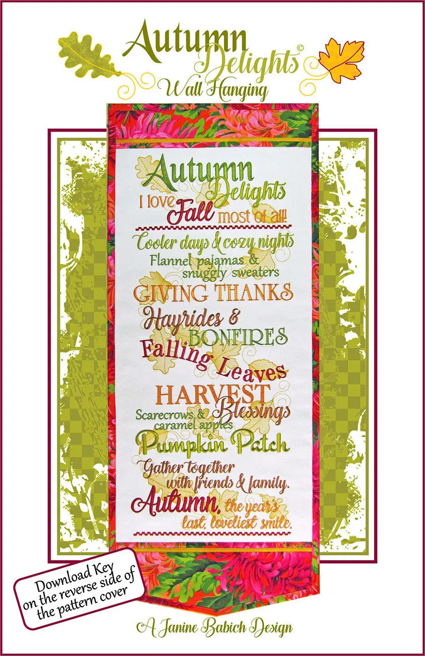 Autumn Delights Wall Hanging - Linda's Electric Quilters