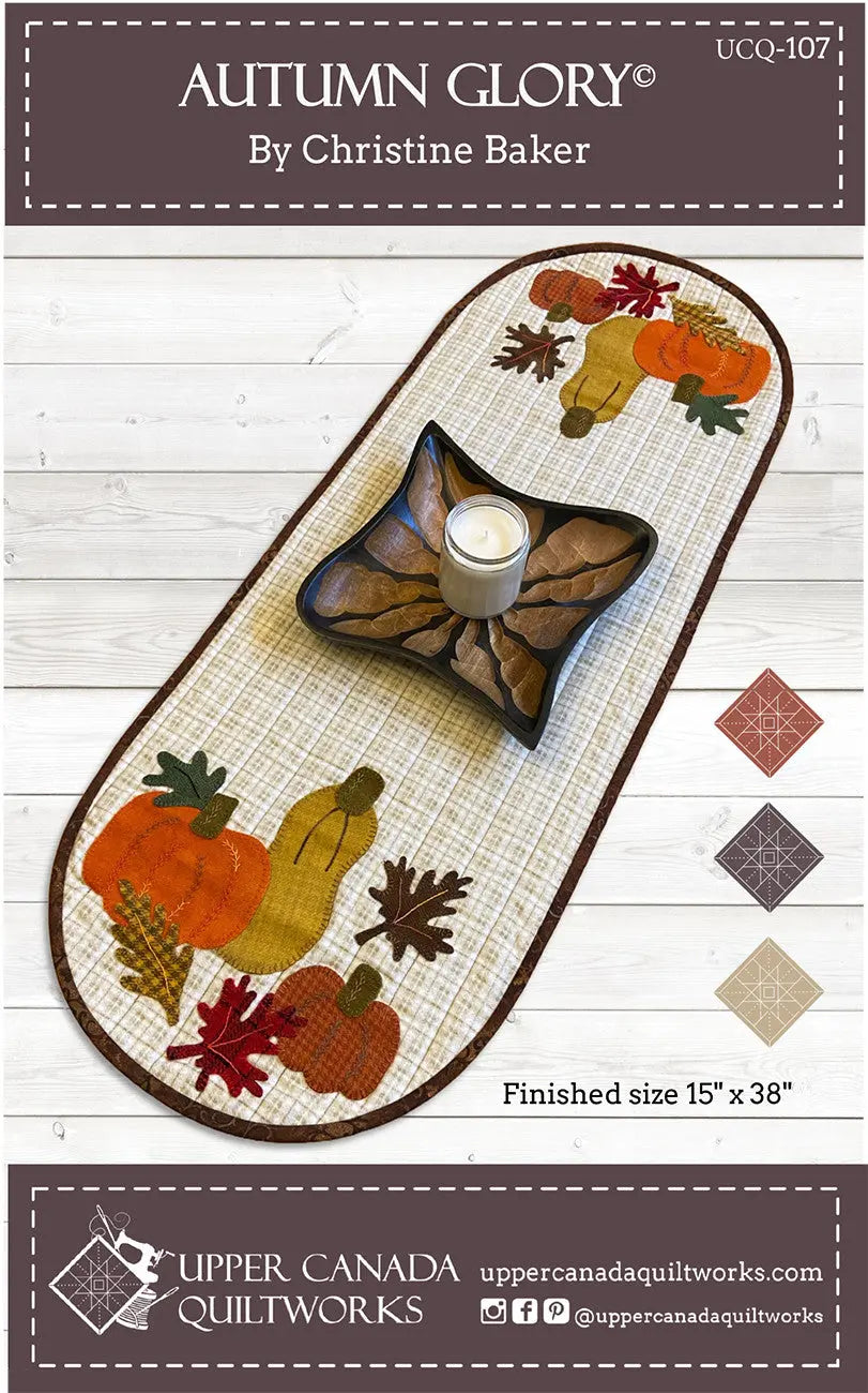 Autumn Glory Table Runner - Linda's Electric Quilters