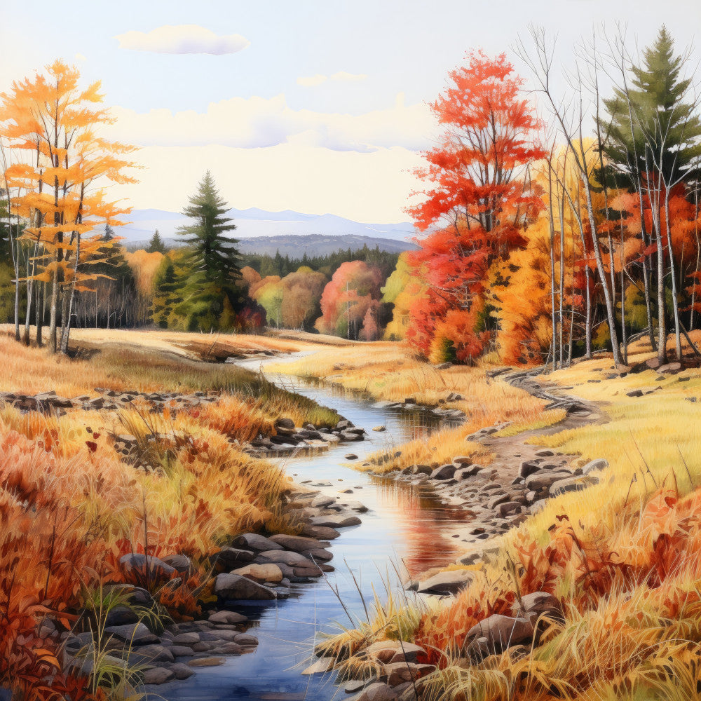 Autumn In Vermont Fabric Panel 11