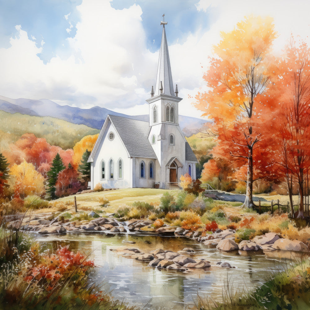 Autumn In Vermont Fabric Panel 14