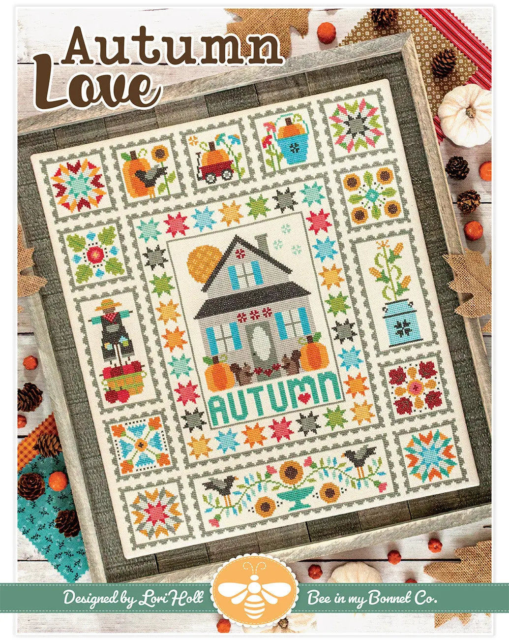 Autumn Love Cross Stitch Pattern - Linda's Electric Quilters