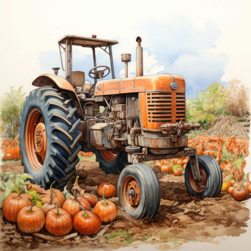 Autumn Pumpkin Patch Fabric Panel 11